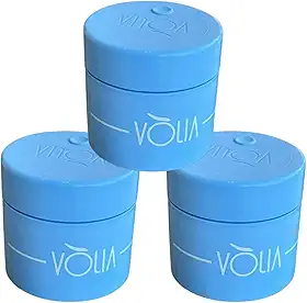 Kit 3 Potes Eco Duo Vólia 30g Refil Gel Alongamento de Unhas Nails Azul