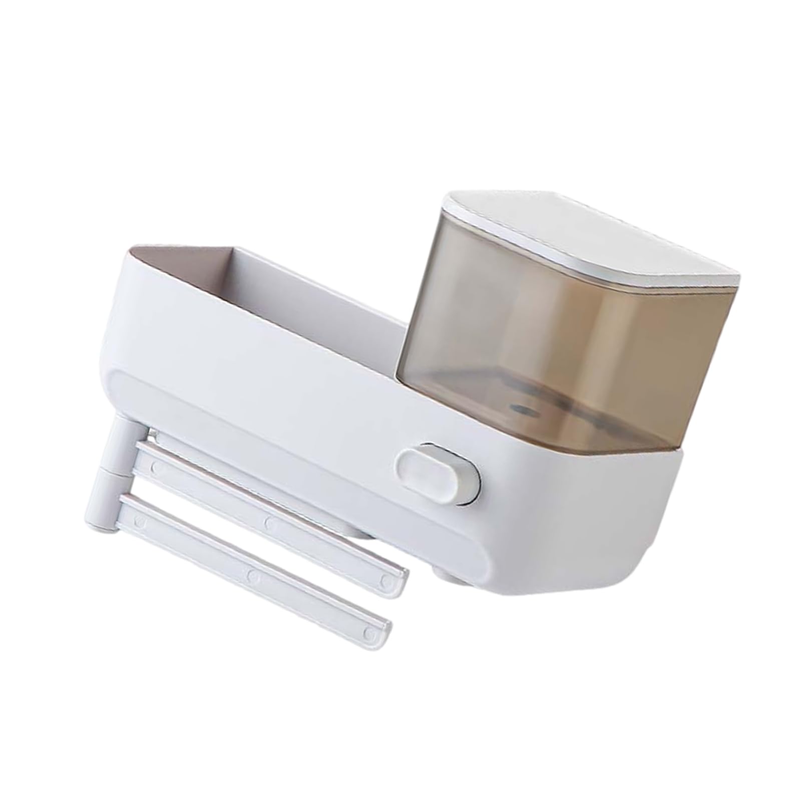Nucelit Hygienic Drainage Storage Stand Sink Organiser with Soap Dispenser and Draining Rack Multifunctional Kitchen Accessories Dishwashing Liquid Holder