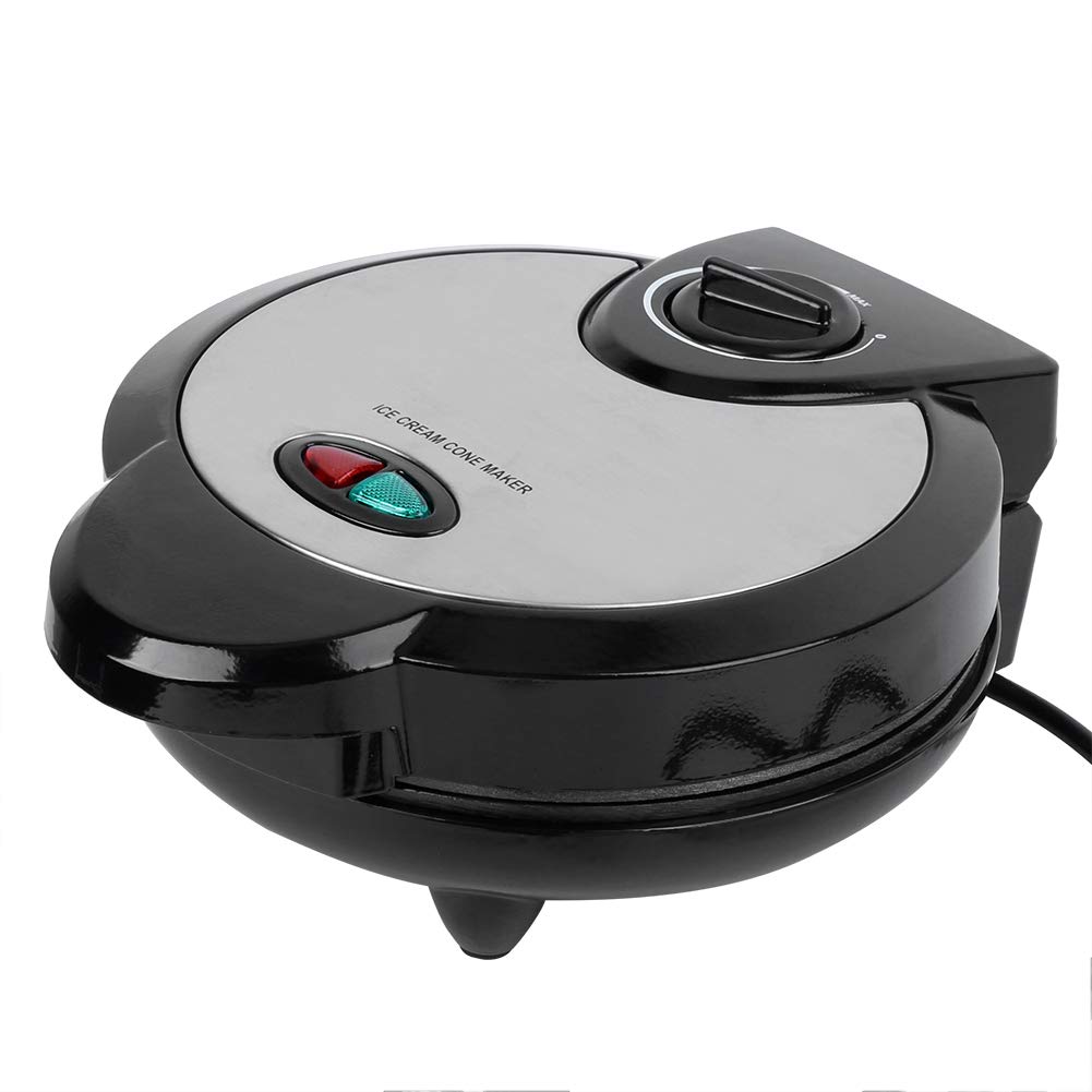 Keenso Elektrischer Eierbrötchenhersteller, Antihaftbeschichtete Waffel-Backform, Eistütenmaschine für die Küche zu Hause, 24,9 X 10,9 Cm, für Pfannkuchen-/Eisliebhaber