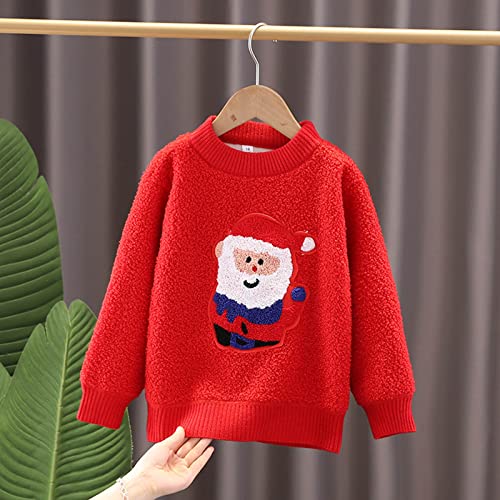Toddler Boy Girl Christmas Knit Sweater Kids Cartoon Deer Print Long Sleeve Pullover Tops Xmas Fall Winter Clothes3
