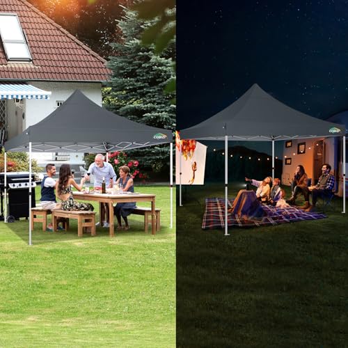 Image of COBIZI 10x10 Pop up Canopy Tent for Parties, Easy Setup, 4 Walls,4 Sandbags