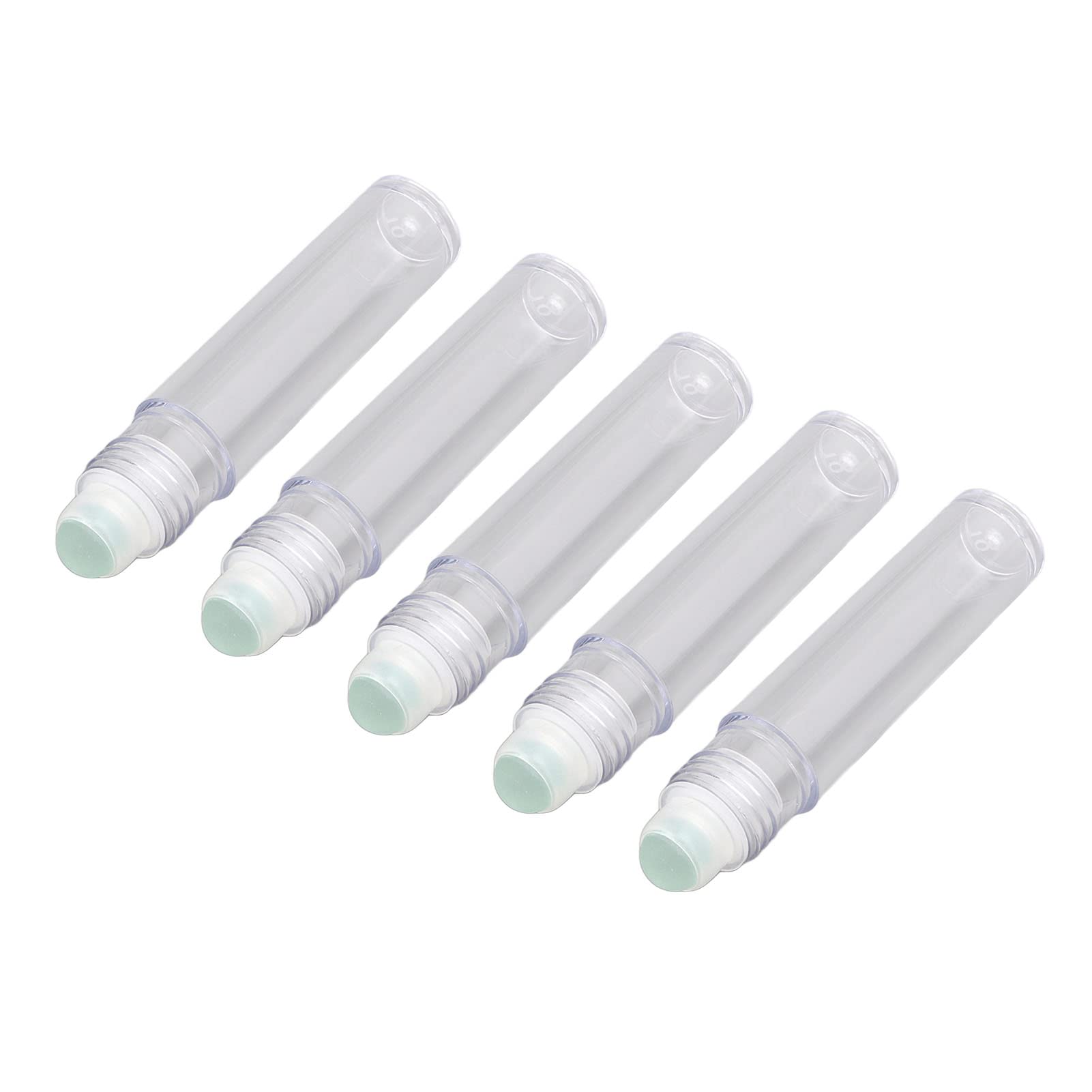 10 botellas de 7 ml roll-on de plástico, portátiles, vacías, rellenables, perfume, aceite esencial, roll-on