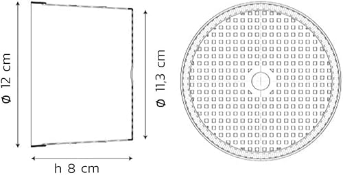 14x Käseformen Premium - Behälterformen von 400/600 g - Käseformen für Weichkäse Caciotta Ricotta | Made in Italy. Lebensmittelqualität (400/600 g) (14x Käseformen)