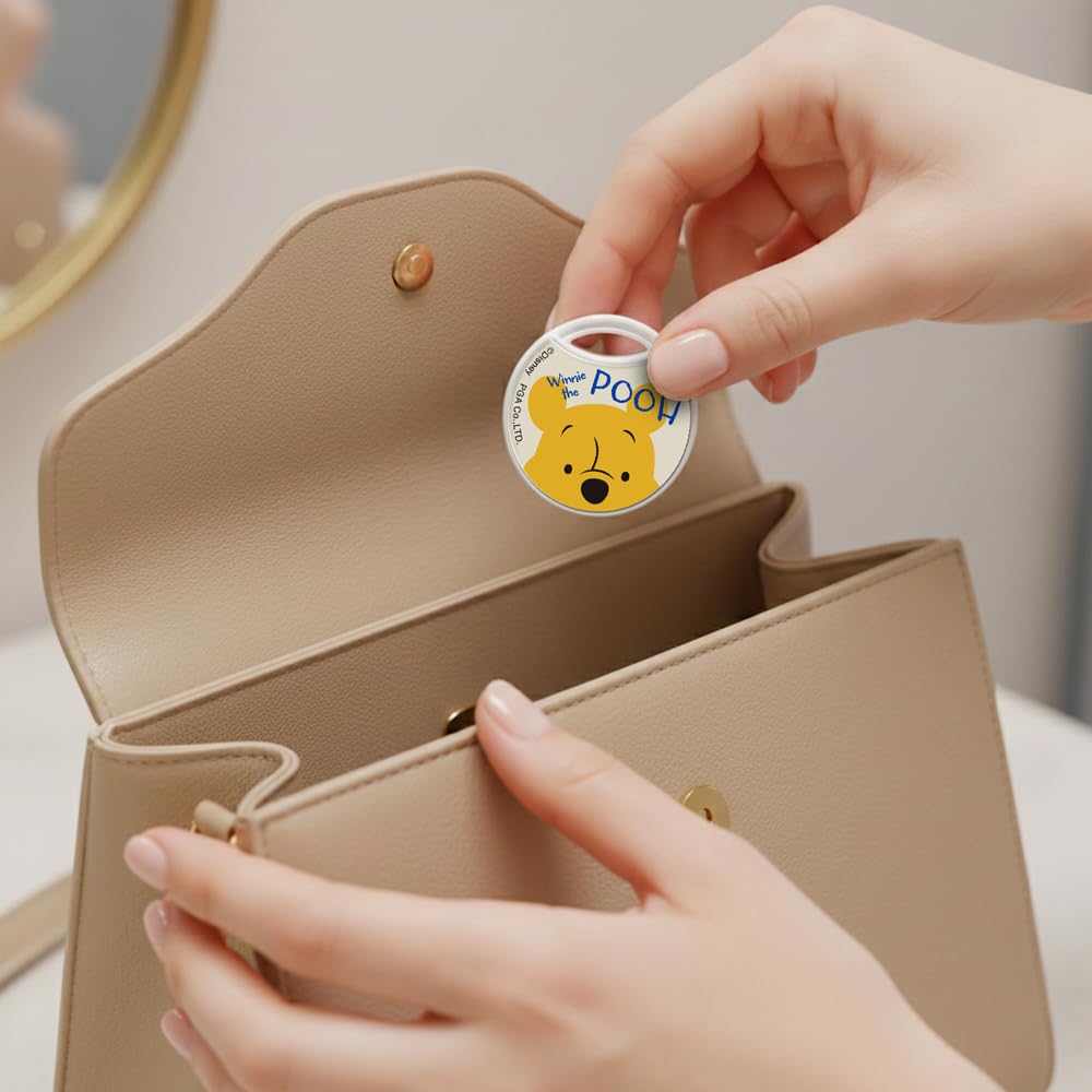 Premium Style 「Apple Find My」対応 ディズニー キャラクター デザイン iPhone 専用 紛失防止タグ (くまのプーさん)