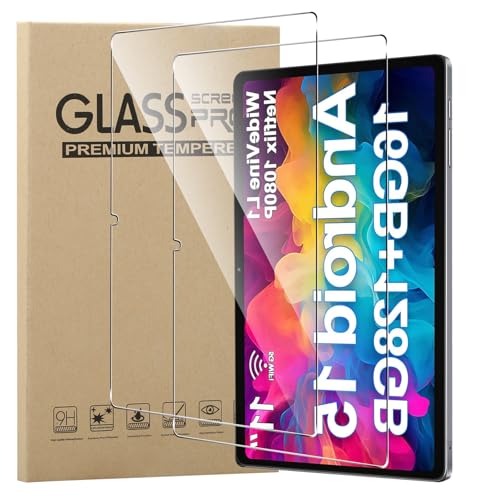 MEMELOKA Protector de Pantalla para DOOGEE U11/U11 PRO/Tab G6+/Tab G6 Plus/Tab G6 11 Pulgadas, 2 Piezas[Antiarañazos][Alta Sensibilidad] 9H Dureza Cristal Templado