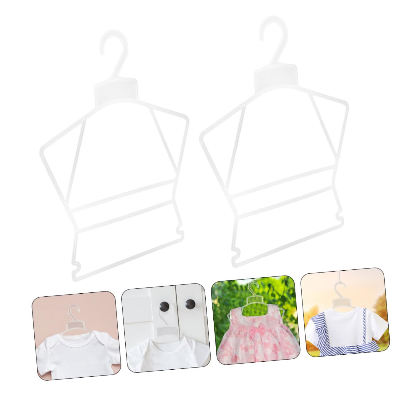 OUNONA 20pcs Hanger Set Clothes Hangers Hanger Hangers for Closet Hangers for Closet Plastic Hangers Child Hangers Plastic Kid Clothes Hangers