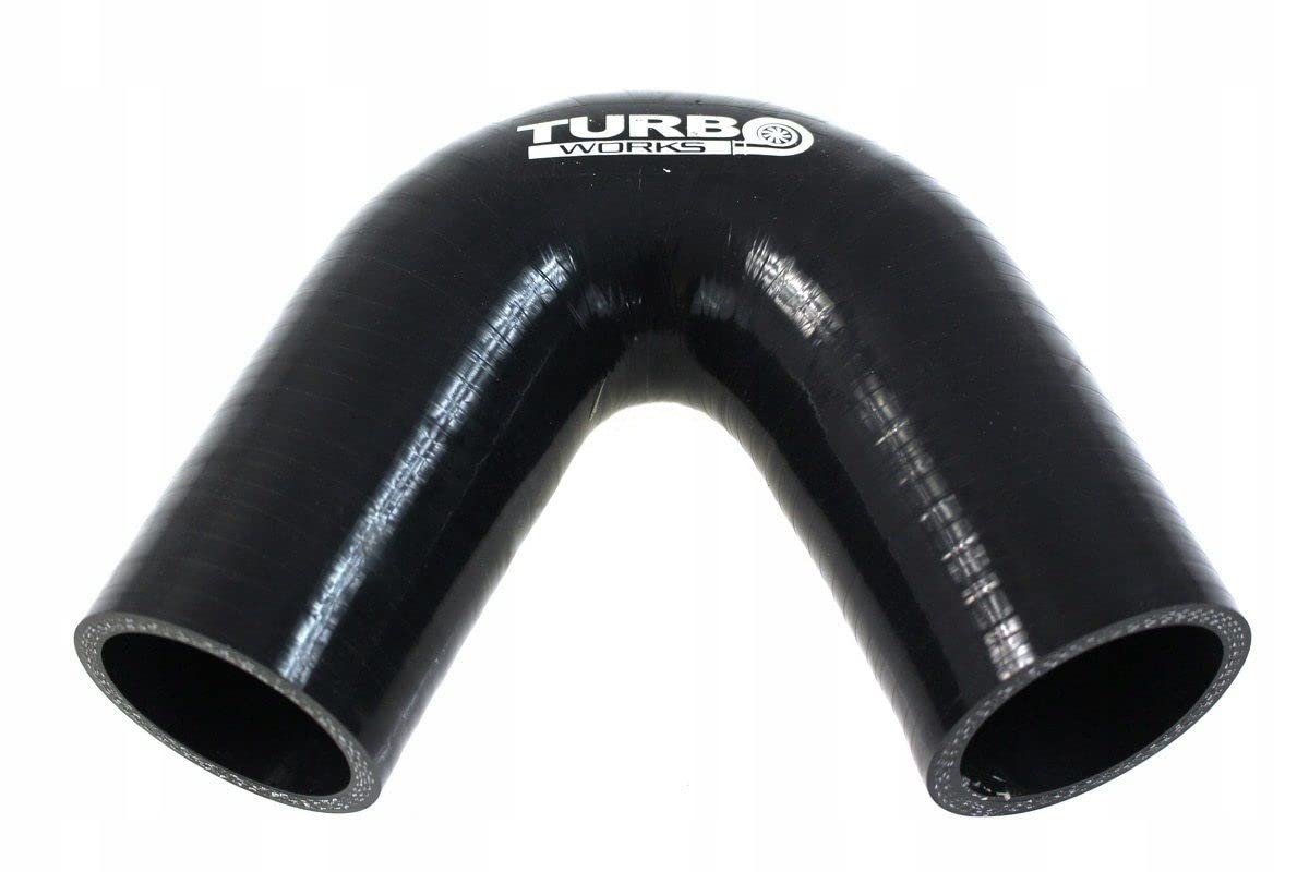 Codo de silicona 135Deg Negro 76mm E-2286 Desarrollo Rendimiento Silicona Radiador Manguera de Silicona