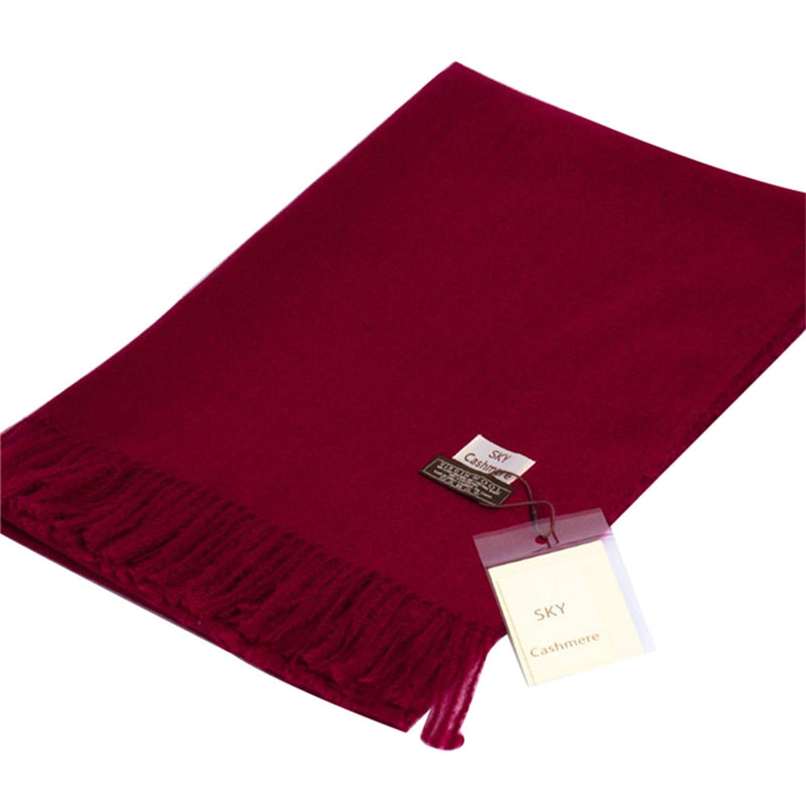 UKKO Sciarpa Inverno Morbido Caldo Sciarpa Cashmere per Le Donne Sciarpe di Lana Kaki Inverno Poncho Nero Maschile Sciarpe Sciarpe Femminile Scialle Rosso Pashmina