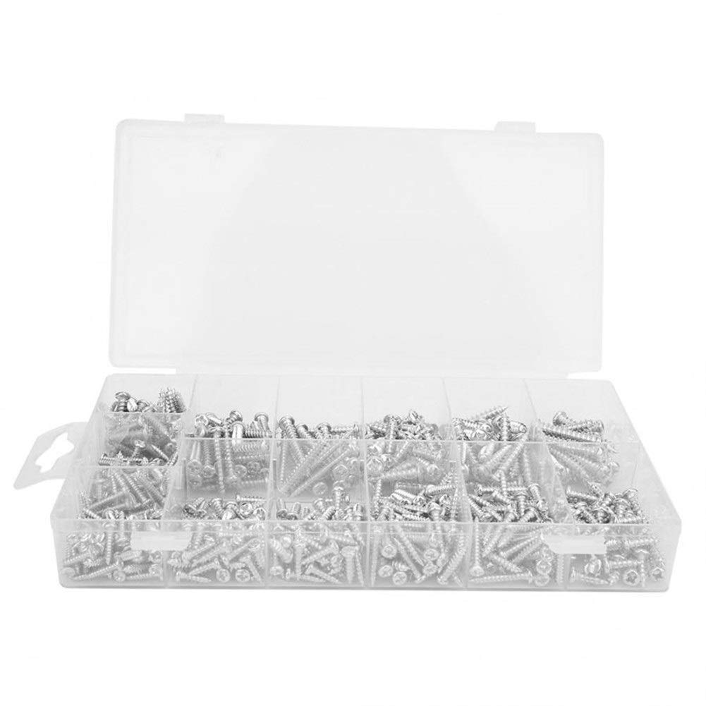 Nägel und Schrauben Kit 550 stücke M3 / M3.5 / M4 / M5 Phillips Kreuzkopfschraube Runde Pan Head Selbstklopfen Schraube Sortiment Kit Haushalt Werkzeug Set Repair Tool Set für Zuhause
