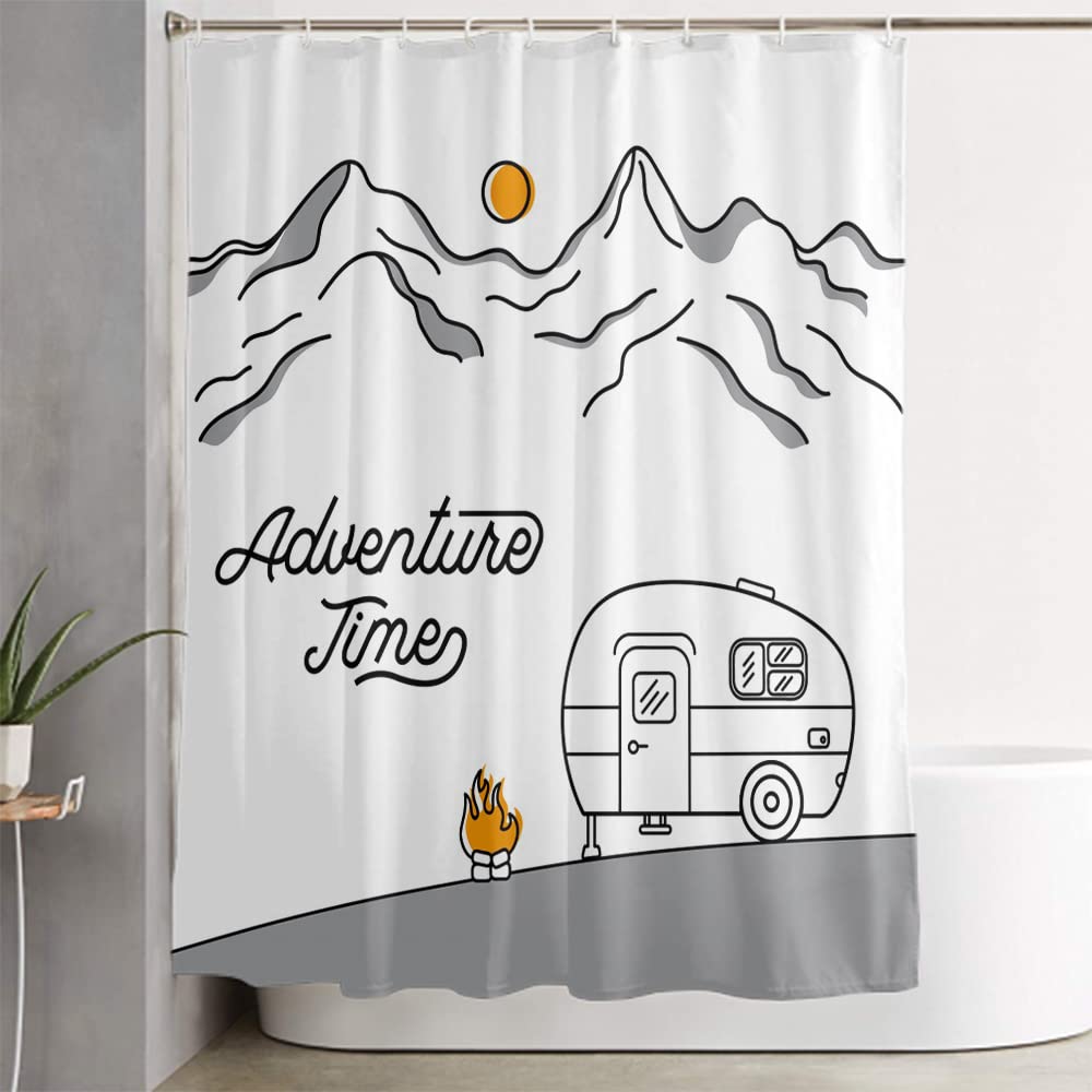 Amazon｜LOKMU シャワーカーテン4点セット 滑り止めラグ付き トイレの