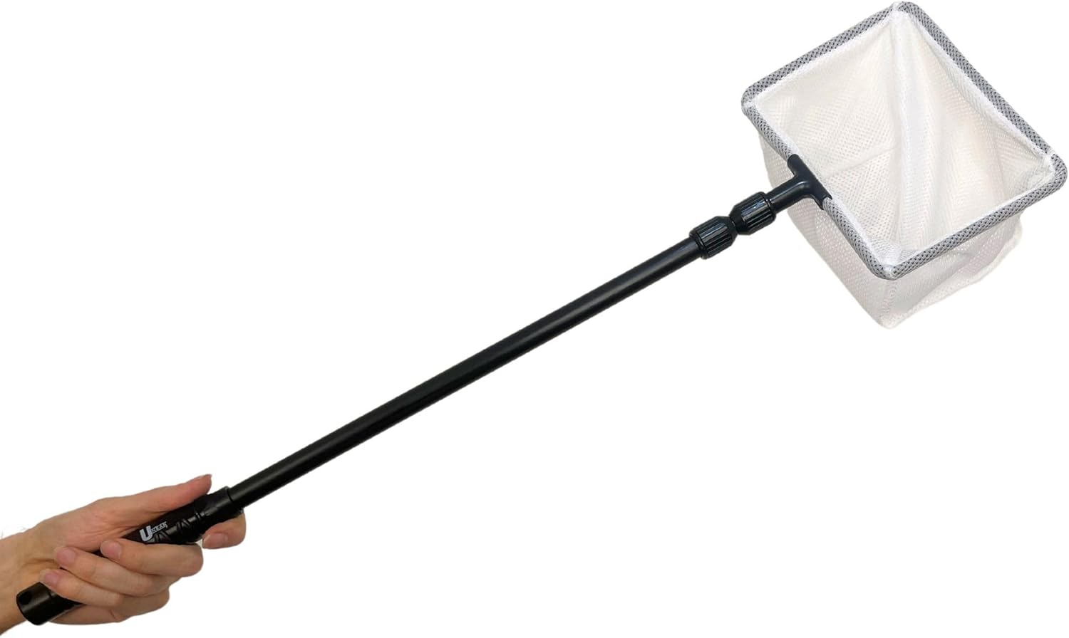 UNEAK – Aquarium Fish Net with Extendable 22″-33″ Handle, Telescopic Fish Tank Nets, Fine Mesh Net for Fish and Shrimp Catching, Ponds, Creeks, and Aquariums