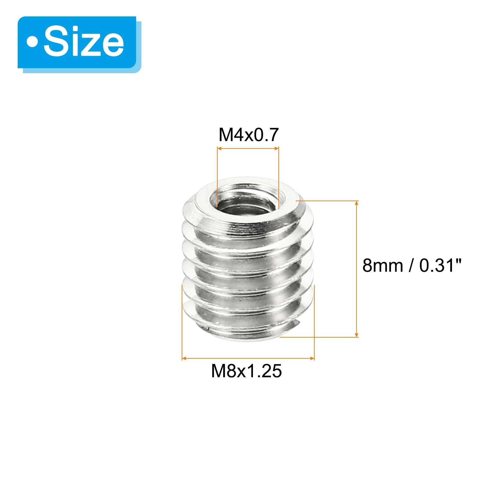 PATIKIL Thread Adapters Sleeve Reducing Nut - Image 2
