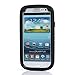 Auker S3 Clip Case,Galaxy S3 Case, Defender Series Shockproof Water Impact Resistant Anti-Slip Tough Rubber Rugged Holster Case with Belt Swivel Clip&Screen Protector for Samsung Galaxy S3 (Black)