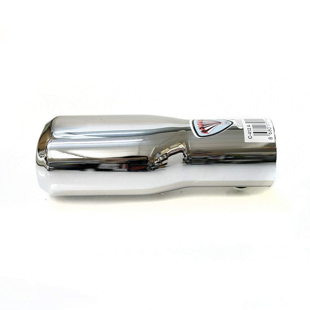 Autohobby 246 - Terminale di scarico universale in acciaio inox fino a 40 mm Ø A B C G D H J CC 3 4 5 6 7 cromato