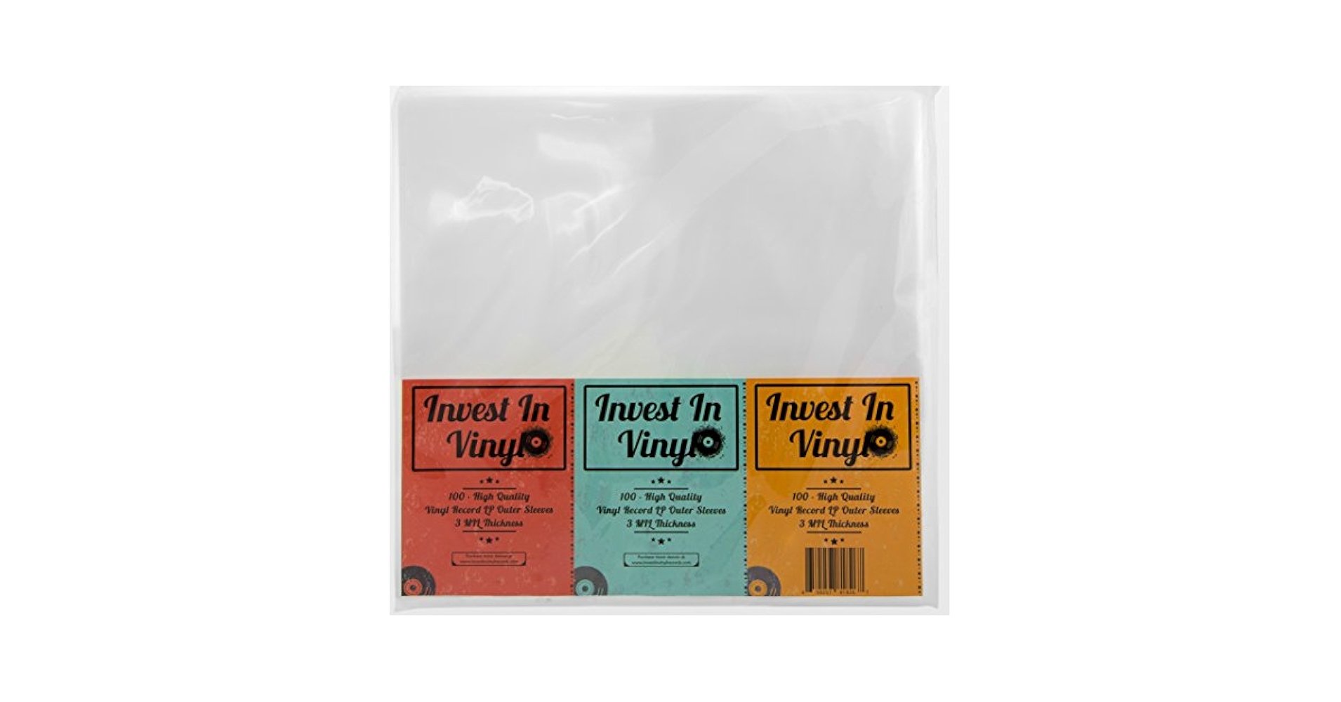 Amazon.com: Invest In Vinyl 100 Clear Plastic Protective LP