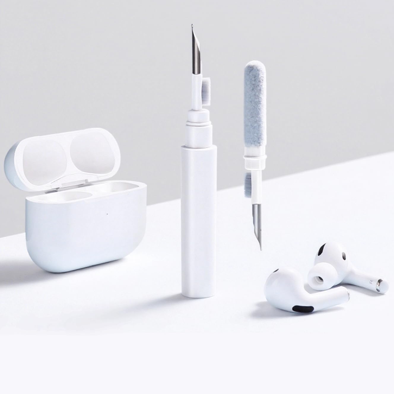 Kit Nettoyage pour Écouteurs sans Fil, Stylo-Brosse Nettoyage pour AirPods Samsung