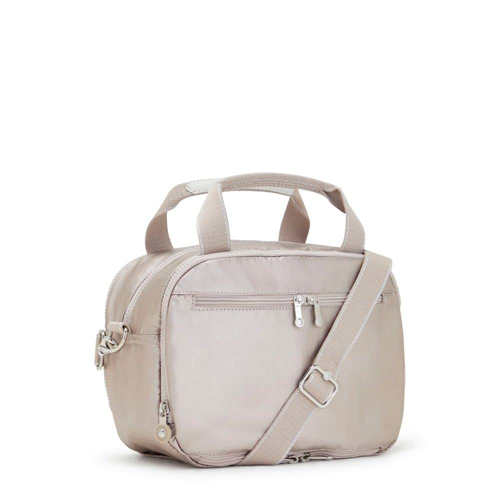 Kipling Palmbeach Neceser Grande, Accesorios de Viaje, Metallic Glow (Plata)