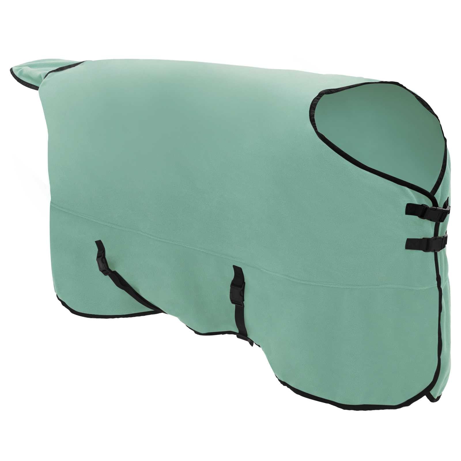 vidaXL Manta de caballo de poliéster verde especial, moderna, ecuestre, funda extraíble para caballo, capa cálida, funcional, elegante accesorio para exteriores