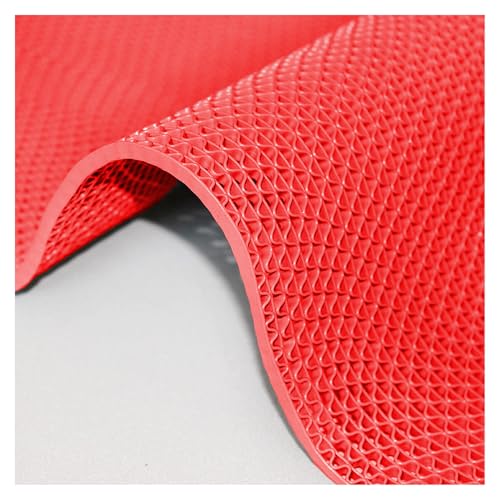 Tapis antidérapant drainage de l'eau efficace rouge
