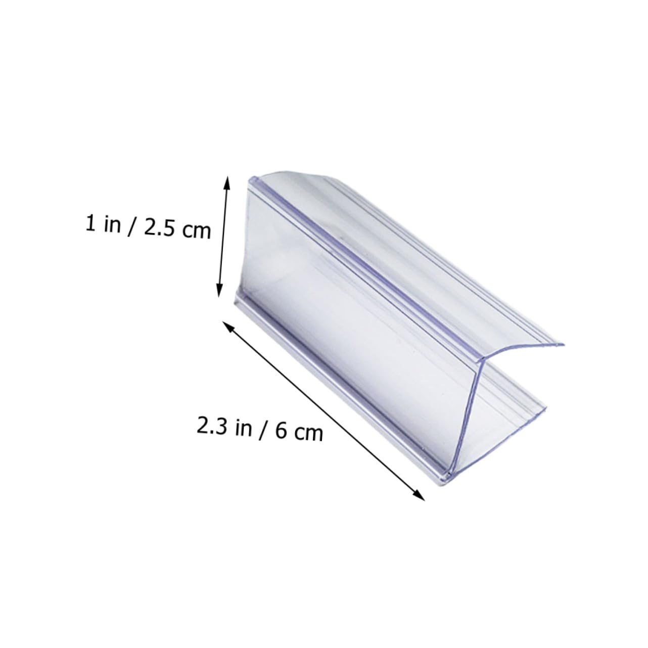 Angoily 90 Stck. Teiliges Transparentes Preisschildhalter mit Flexiblem Clip für Supermarktregale Vielseitiger Etikettenhalter für Draht und Holzgestelle Einfach zu Beschriftende