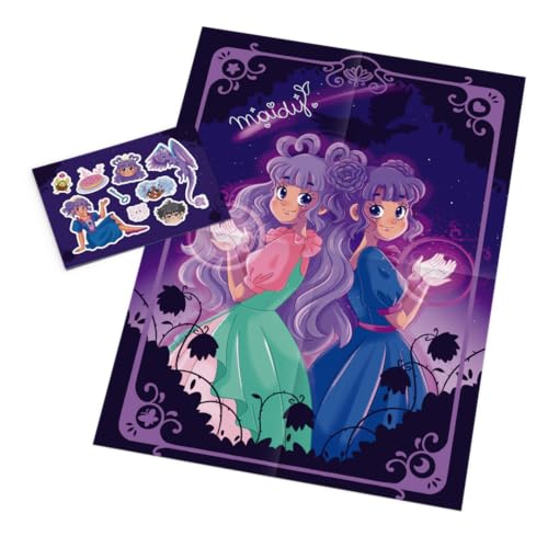 O diário de uma princesa desastrada 3 – pôster autografado e cartela de adesivos: A maldição das pri