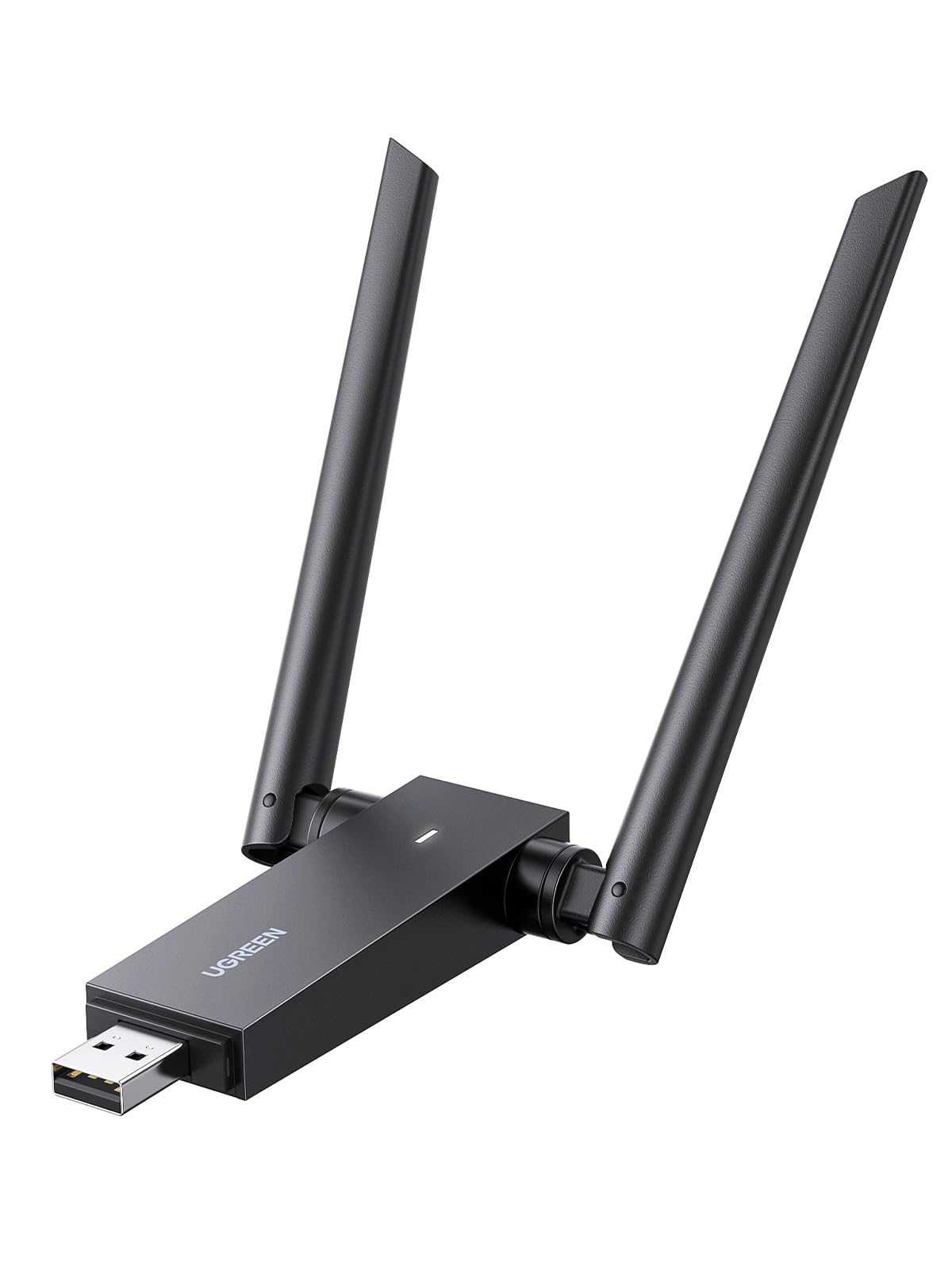 UGREENUSB WiFi Dongle for PC, AC1300Mbps Dual 5dBi Antennas 2.4GHz/5.8GHz USB 3.0 Wireless Adapter for Desktop Laptop Windows11/10/8/8.1/7/Vista/XP, MacOS 10.11-10.15