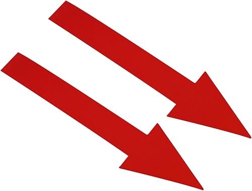 PATIKIL Adhesivo de flecha de 6 x 2 pulgadas, paquete de 24 calcomanías de PVC extraíbles autoadhesivas impermeables para piso, letrero de flecha