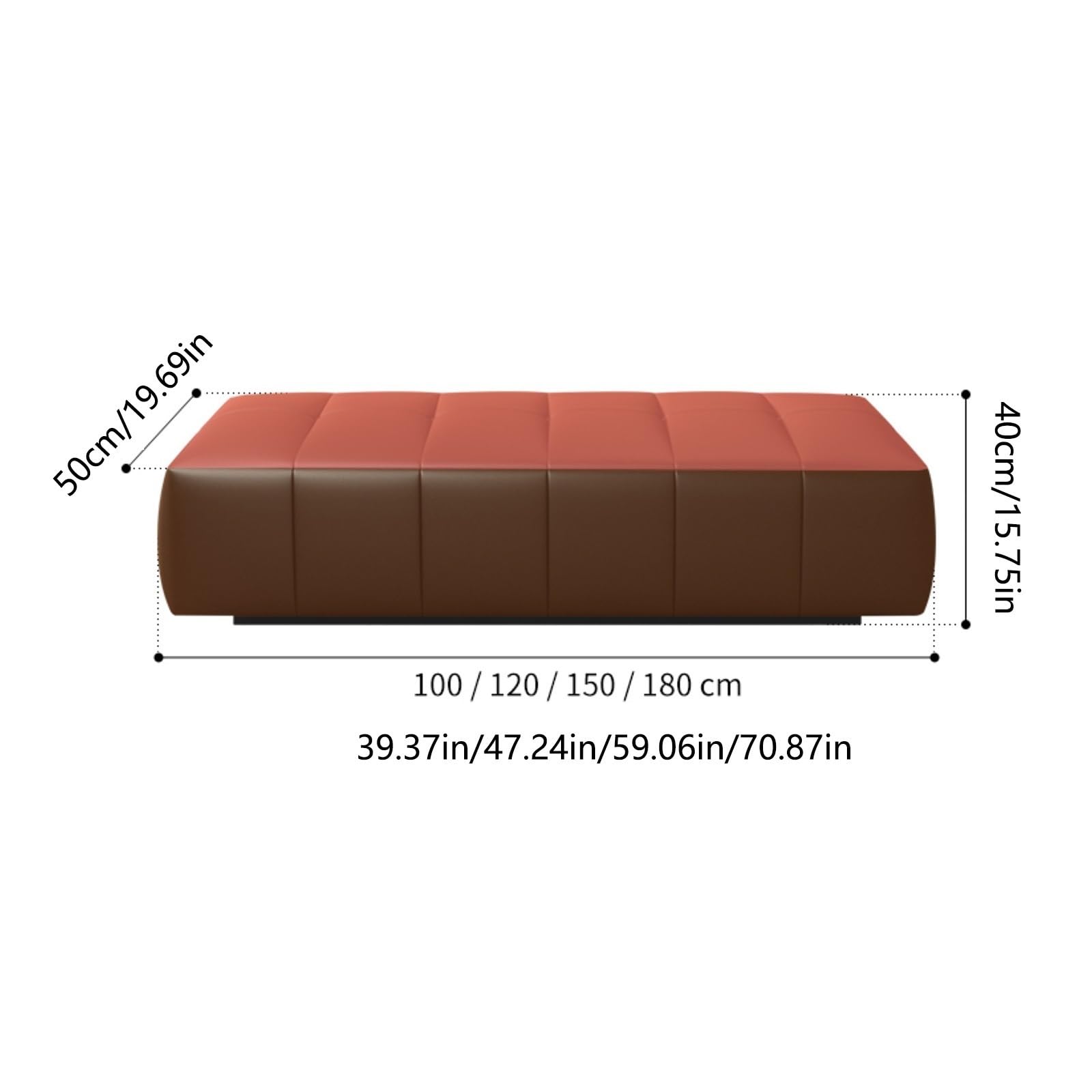 Foot Stool For Bed Upholstered Bench for Bedroom End of Bed, Entryway Bench Modern Ottoman Bench Seat, Padded Home Decor Shoe Bench for Waiting Room,Living Room Bed Step Stools For High Beds(100*50*40