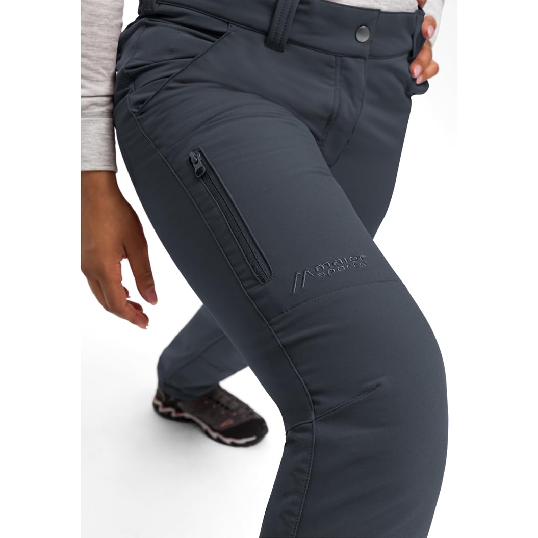 Maier Sports Helga, Warme Damen Wanderhose, Wasserabweisende Outdoorhose für Trekking und Hiking, PFC-frei, mSTRETCH pro 2 & Dryprotec-Technologie