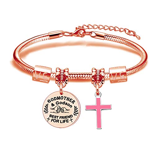 JIYAOANDX Braccialetto Dio-Madre Figlioccia