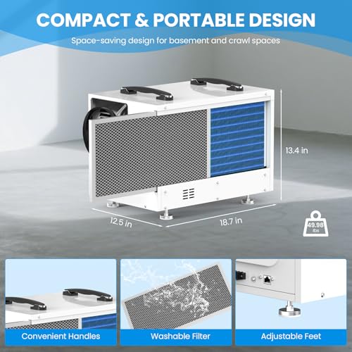 CADPXS Crawl Space Dehumidifier Specs