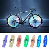 Vnicstick Rechargeable LED Bike Wheel Lights,2 Pack,Waterproof Easy Install,Bicycles Wheel...