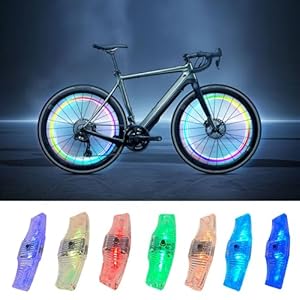 Rechargeable LED Bike Wheel Lights,2 Pack,Waterproof Easy