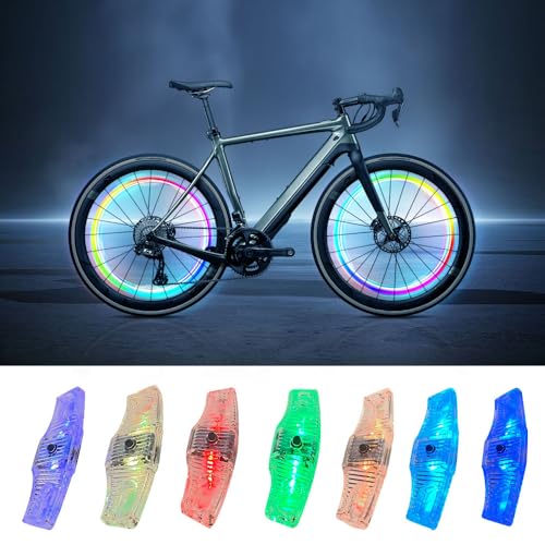Rechargeable LED Bike Wheel Lights,2 Pack,Waterproof Easy