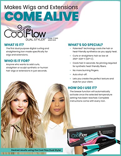 TressTech Cool Flow Dual Styler 2-en-1 Rizador y Plancha miniatura 2