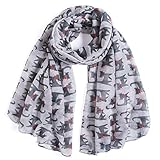 Scarfs For Women Animals Cat Print Pattern Long Scarf Lightweight Beach Wraps Shawl Soft Scarves For...