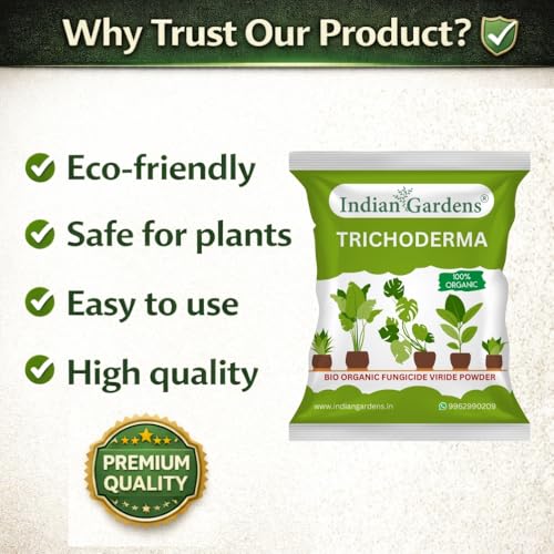 Image of Indian Gardens - Trichoderma plant fertilizer | Trichoderma Compost Enhancer | Root Booster Fertilizer | Eco-Friendly Growth Stimulator (200 Grams)