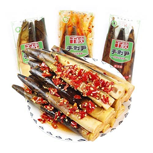 Amazon | 手剥笋 お菓子 香辣泡椒笋尖 脆笋尖 中国軽食 竹の子