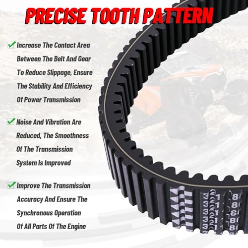 Image of StarknightMT CVT Drive Belt for Ranger XP /Crew 1000 RZR XP / 4 1000 2018-25