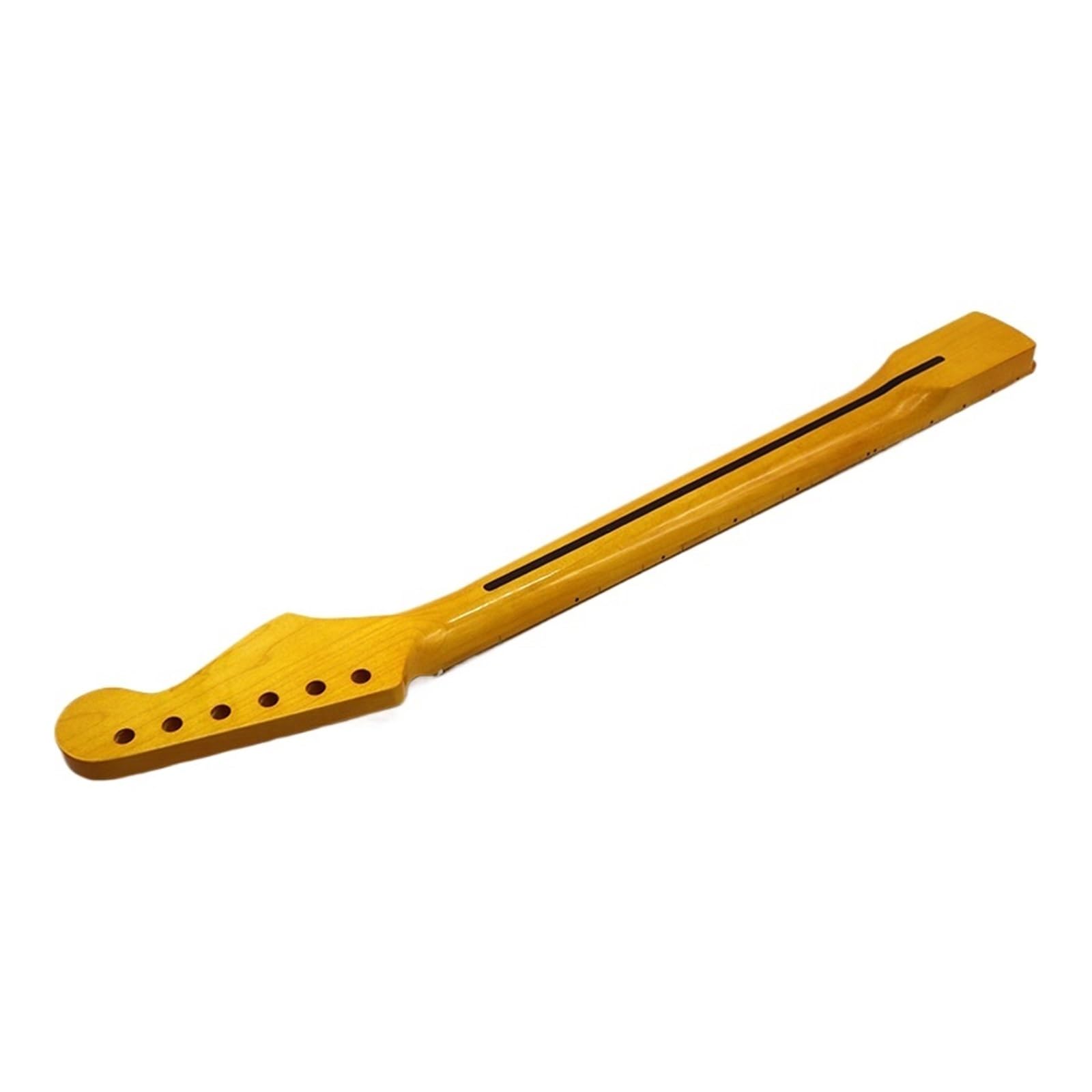Chitarra elettrica St Neck 6 corde for mancini con cordiera in legno di acero Collo della chitarra leggermente giallo lucido Collo modificato fai da te