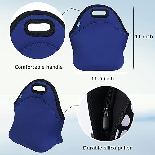 Vista 24 de Lonchera con material de neopreno fino, impermeable, para picnic, para mamá (ZYX-00079A)