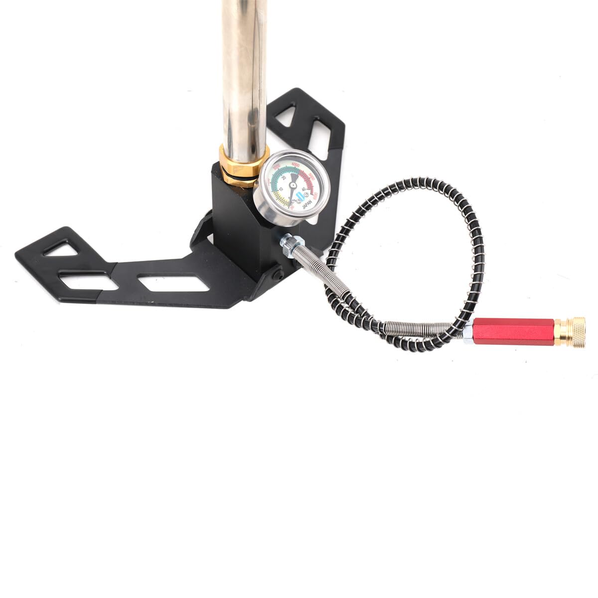 3-Stufige Luftpumpe PCP Handpumpe Luftgewehr Pumpe Hochdruckluftpumpe Standpumpe mit Manometer O-Ringen Schlauchlänge, 0-4500psi 30MPa für Minitauchflaschen Tauchflaschen Motorrad Auto Reifen