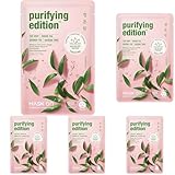 MASK ON Gesichtsmaske mit Grünem Tee, reinigende Tuchmaske - 1 Maske...