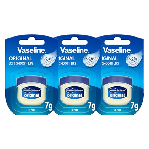 Vaseline Lip Therapy 7G Original | Baume à lèvres nourrissant pour une hydratation optimale (Original (3 Pièce))