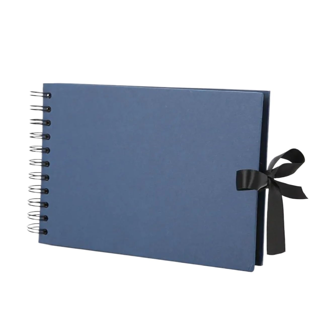 Paper Scrapbooking 60 Pages Craft Album DIY Memory Picture for Family Anniversary(Dark Blue)