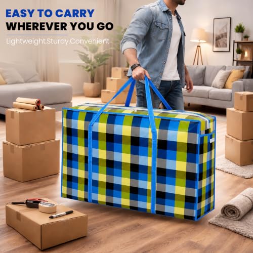 Image of Storite 4 Pack 162L Printed Plastic Heavy Duty Jumbo Underbed Storage Bag