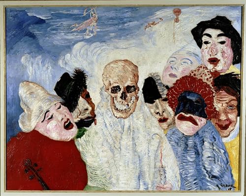 Lienzo de arte Maschere e Morte: decoración artística ideal para un salón moderno