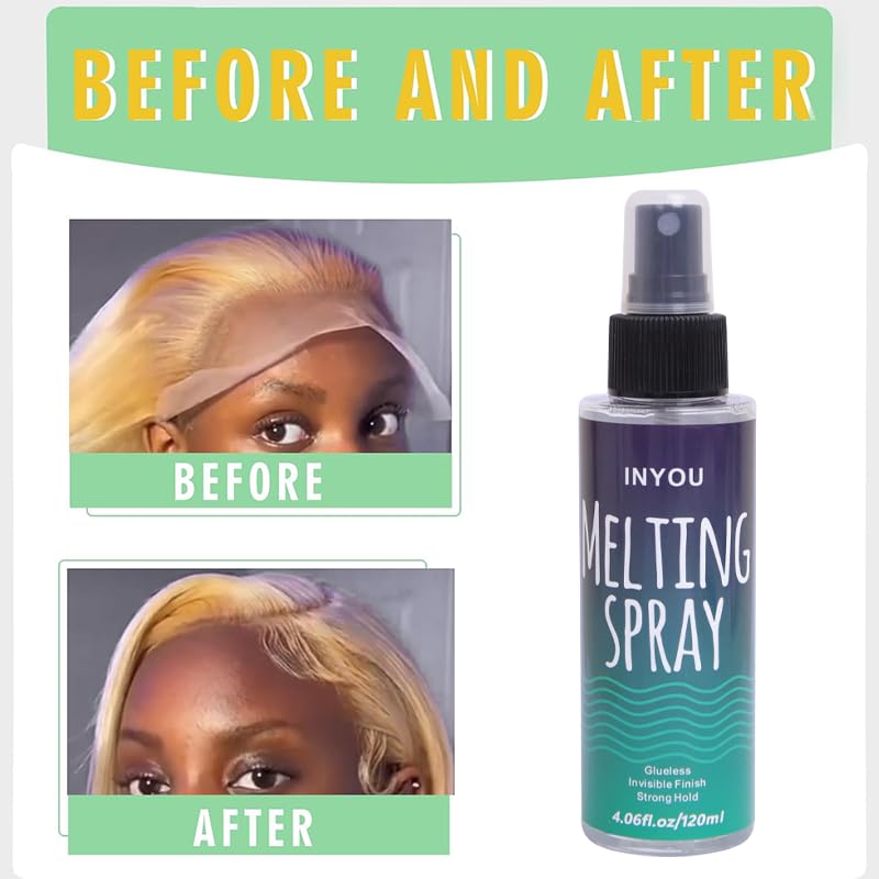 Miniatura 4 de Generic Spray de fusión de encaje y spray de sujeción, spray de fusión de sujeción extra para pelucas de encaje, spray de fusión de peluca, fuerte