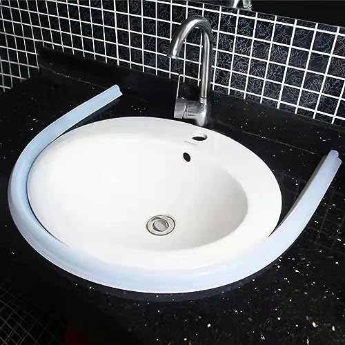 Seuil de douche pliable en silicone blanc pour séparation sèche et humide