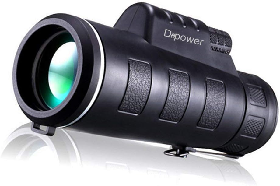 DFlamepower 10x42 HD Monocular with Full Optical Prism and Dual Focus Telescope, Waterproof, Portable Spotting Scopes for Birdwatching